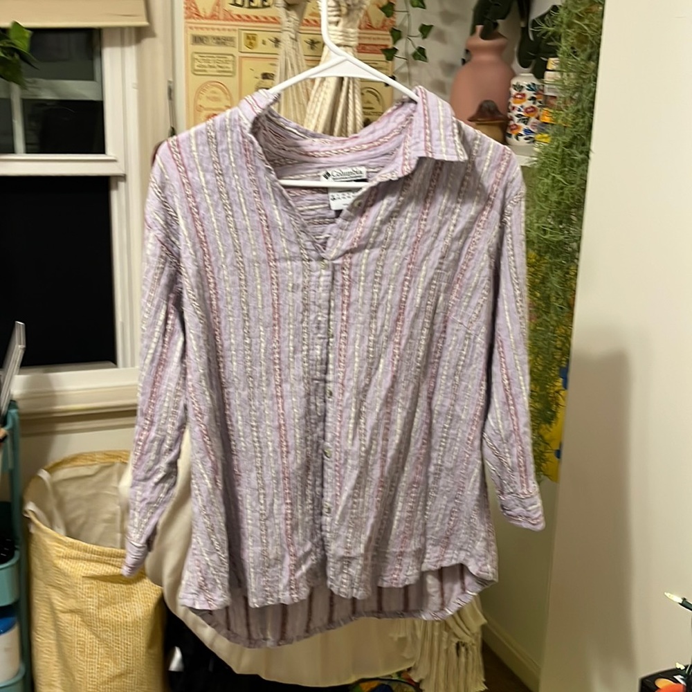 Womens XL Columbia Button up blouse
